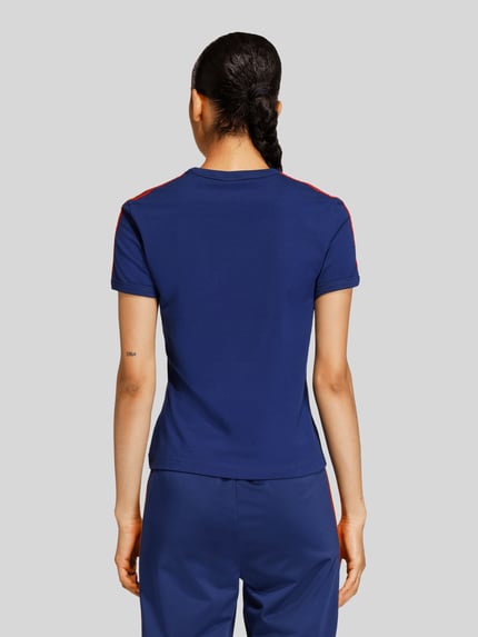 adidas Originals Regular Fit T-Shirt mit Logo Applikation Dunkelblau 5