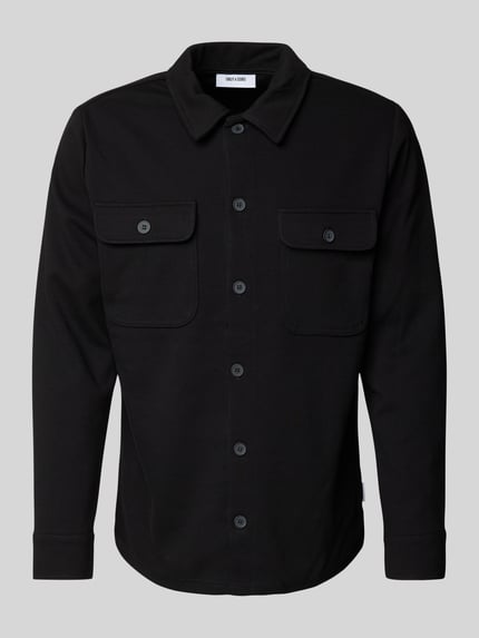 ONLY & SONS Vrijetijdsoverhemd met Knoopsluiting Model 'NEWKODYL' Zwart - 2