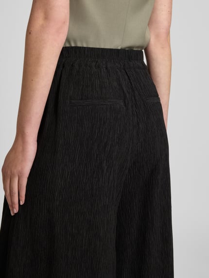 s.Oliver BLACK LABEL Loose fit culotte van lyocellmix Zwart - 3