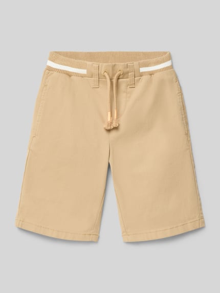 s.Oliver RED LABEL Regular Fit Sweatshorts aus Baumwoll-Mix Sand 1