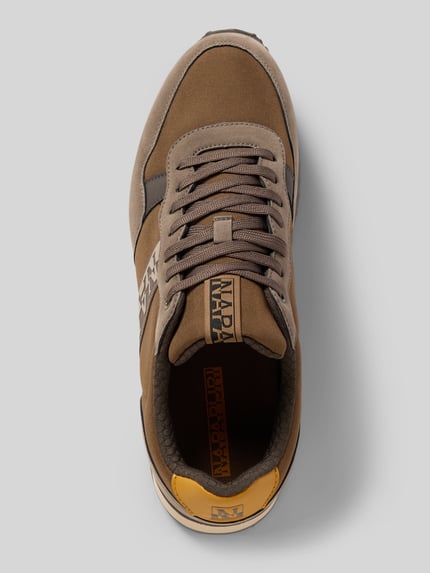 Napapijri Sneakersy z detalami z logo model ‘COSMOS’ Średniobrązowy 3