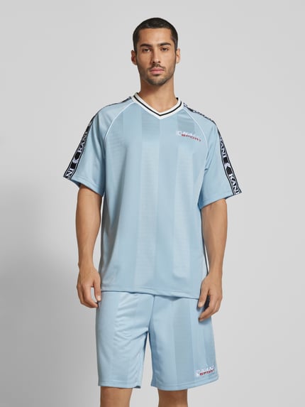 Karl Kani Oversized Trikot mit Logo-Stitching Hellblau 4