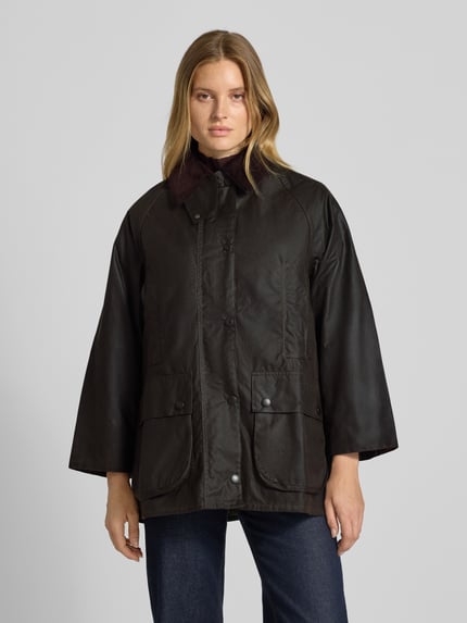 Barbour Oversized Wachsjacke aus reiner Baumwolle Modell 'BEAUFORT' Oliv 4