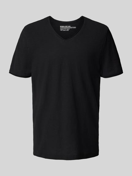 MCNEAL T-shirt z dekoltem w serek Czarny 2
