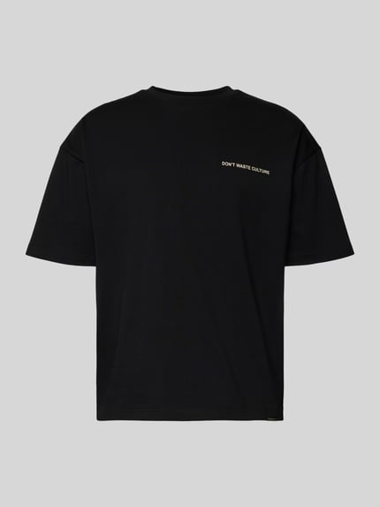 T-shirt z nadrukiem z logo model ‘Javari’ Shop The Look MANNEQUINE