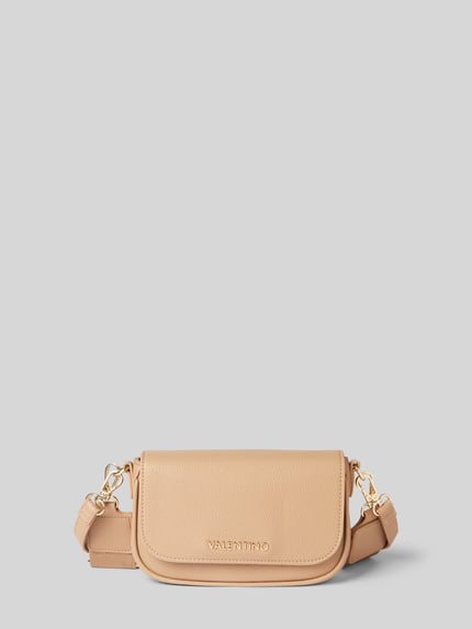 Valentino Bags Handtasche mit Label-Applikation Modell 'MIRAMAR' Beige 1