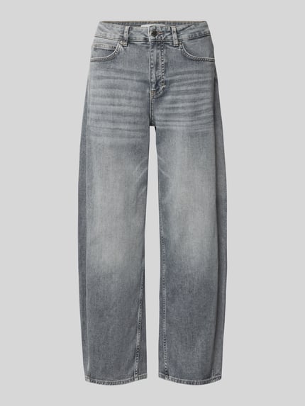 OPUS PANTS Barrel Jeans aus Baumwoll-Mix Modell 'Meni moon' Mittelgrau 2
