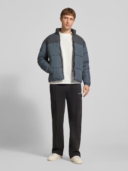 JACK & JONES Steppjacke mit Stehkragen Modell 'RAZE' Stein 1