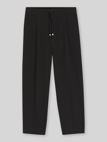 HUGO Regular Fit Bundfaltenhose aus Baumwoll-Mix Modell 'TARI262X' Black 2