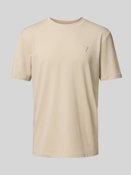 GUESS Activewear T-Shirt mit Rundhalsausschnitt Modell 'HEDLEY' Beige 2