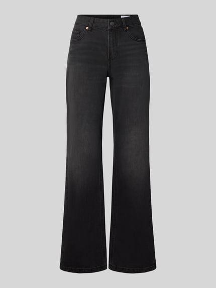 Jeansy w kroju bootcut z mieszanka bawełny model 'ASTA' Shop The Look MANNEQUINE