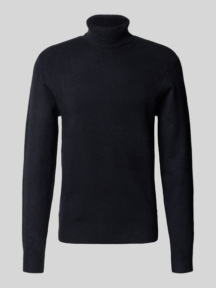 Casual Friday Gebreide coltrui, model 'HEINE' Donkerblauw - 2