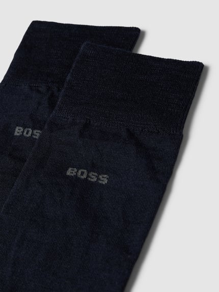 BOSS Sokken van een mix van katoen en wol in een set van 2 Donkerblauw - 2