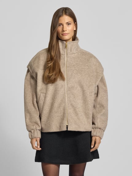 b.young Jacke mit Stehkragen Modell 'Becila' Beige Melange 4