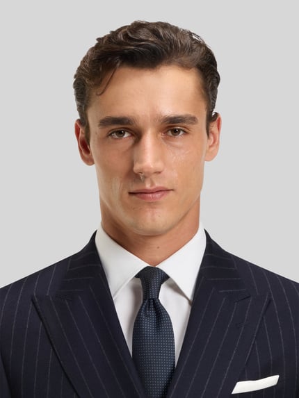BOSS Slim Fit Anzug aus reiner Schurwolle Modell 'H-HUGE' Marine 3