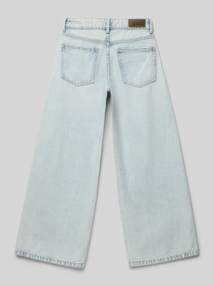 Garcia Wide leg jeans met steekzakken model 'Marall' Lichtblauw - 3