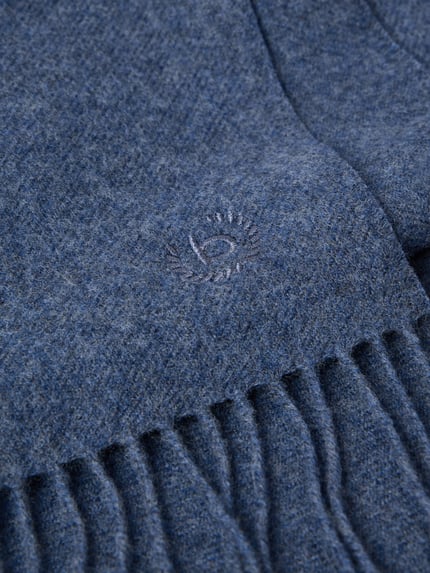 bugatti Wollen sjaal met franjes Marineblauw - 2