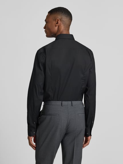 BOSS Slim Fit Business-Hemd mit Stretch-Anteil Modell 'Hank Hai' Black 5