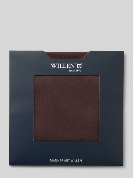 Produktfoto, Seideneinstecktuch mit Strukturmuster von Willen, jednokolorowy, fakturowany wzór, kwadratowy kształt, obszyty brzeg, czysta jedwab, szerokość w rozmiarze 1: 28 cm, długość w rozmiarze 1: 28 cm, kontekst: poszetka męska