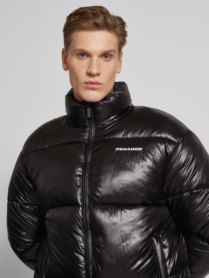 PEGADOR Steppjacke mit Label-Stitching Modell 'SOLIN' Black 3