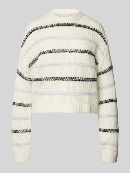 LeGer Strickpullover aus Alpaka-Mix mit Woll-Anteil Modell 'Paulina' Offwhite 2