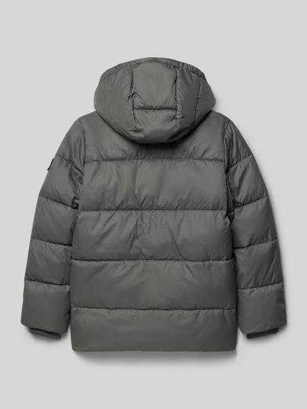 Calvin Klein Jeans Gewatteerd jack met capuchon Middengrijs - 3