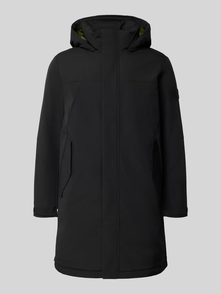Tommy Hilfiger Regular fit functionele lange jas met capuchon Zwart - 2