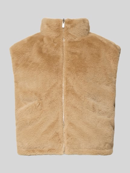 someday. Relaxed Fit Weste aus Kunstfell Modell 'Vaari' Sand 2