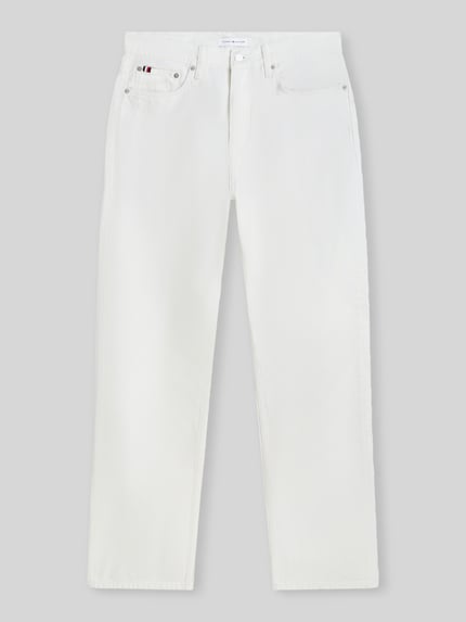 Tommy Hilfiger straight fit jeans van puur katoen in 5-pocket-design Wit - 2