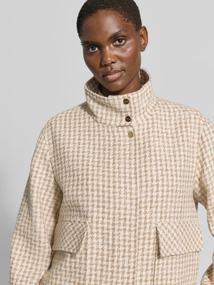 Marc Cain Jacke im Allover-Look mit Pattentaschen Camel 3