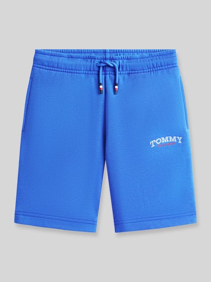 Tommy Hilfiger Kids Regular fit sweatshorts van katoenmix Koningsblauw - 2
