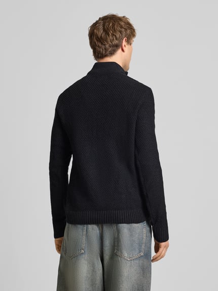 Blend Gebreide pullover met ritssluiting, model 'BASIM' Antraciet - 5