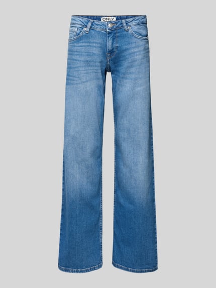 ONLY Wide leg jeans van katoenmix model 'JUDY' Jeansblauw - 2