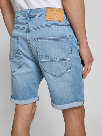 JACK & JONES Regular Fit Jeansshorts im 5-Pocket-Design Modell 'RICK' Hellblau 3