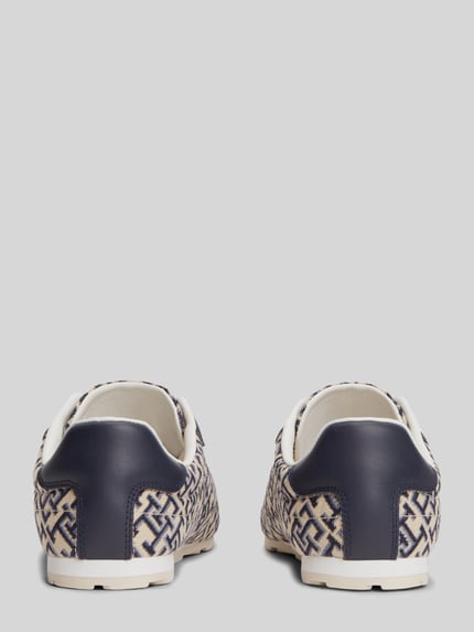 Tommy Hilfiger sneakers met all-over logoprint Marineblauw - 5