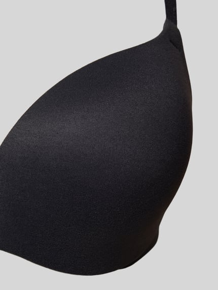 MAGIC Bodyfashion Biustonosz push up o kroju regular fit z zapięciem na haftkę Czarny 2