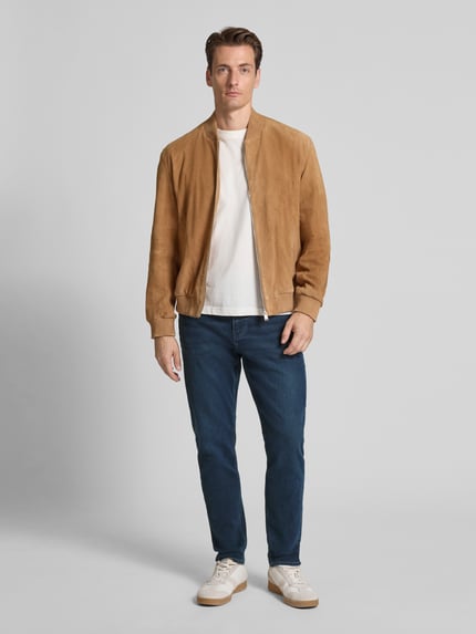 ARMEDANGELS Tapered Fit Jeans aus Baumwoll-Lyocell-Mix Modell 'AARJO TARPA' Dunkelblau 1
