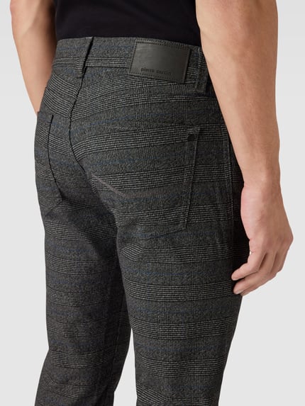 Pierre Cardin Stoffhose mit Strukturmuster Modell 'Lyon' Mittelgrau 3