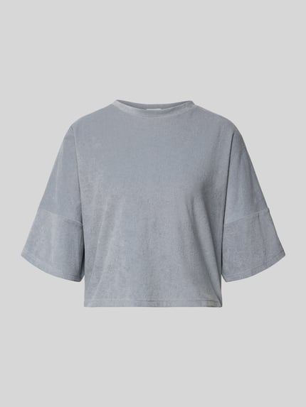 Relaxed Fit T-Shirt in Bouclé-Optik Shop The Look MANNEQUINE