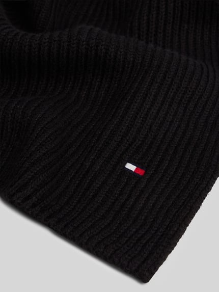 Tommy Hilfiger Schal mit Logo-Detail aus Kaschmir Black 3