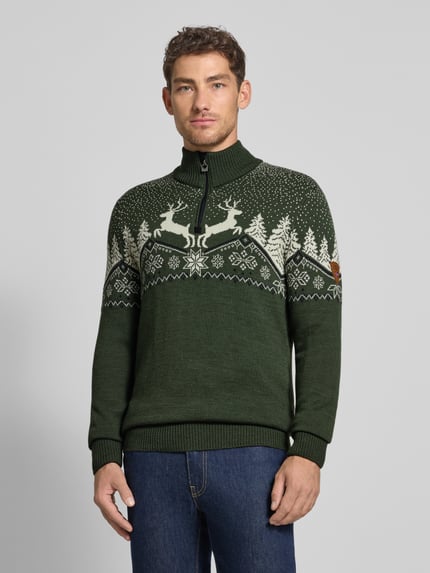 Dale of Norway Troyer z czystej wełny Khaki 4