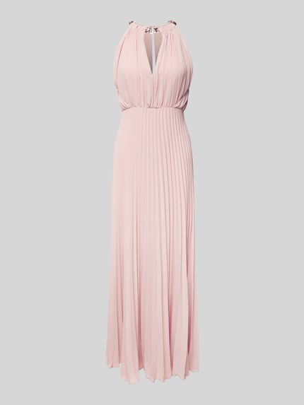 Liu Jo Black Abendkleid mit Plisseefalten Rosa 2
