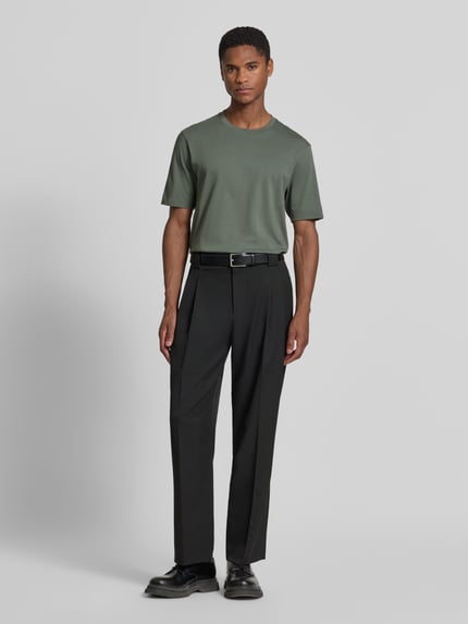 DRYKORN Slim Fit Poloshirt mit V-Ausschnitt Modell 'Braian' Hellgrau 1
