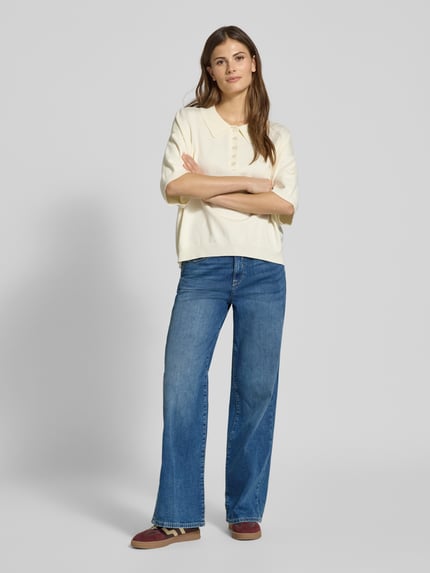 GANG Wide Leg Medium Waist Jeans Modell 'CARLOTTA' Blau 1