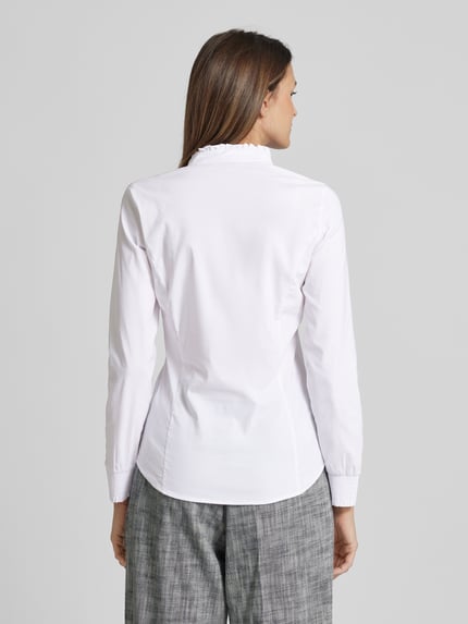 MORE & MORE Bluse mit Stehkragen Weiss 5