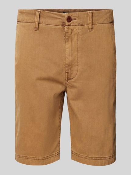 Superdry Regular fit korte chino met steekzakken opzij Camel - 2