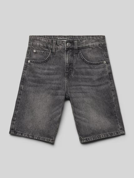 Tom Tailor Regular fit korte jeans van puur katoen Zwart - 1