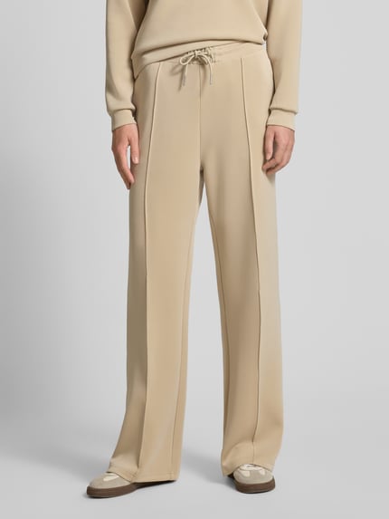 Scotch & Soda Sweatpants met siernaad en elastische band Zand - 4