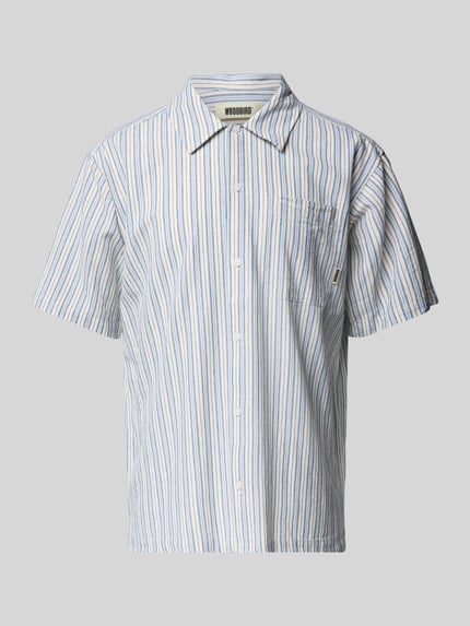 WOODBIRD Regular fit vrijetijdsoverhemd met borstzak Lichtblauw - 2