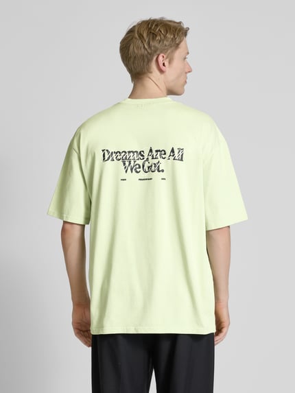 PEGADOR Oversized T-Shirt mit Label-Print Modell 'BUCKLIN' Mint 5